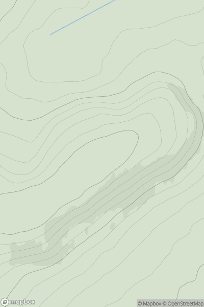 Thumbnail image for Mulloch Hill [Braemar to Montrose] showing contour plot for surrounding peak